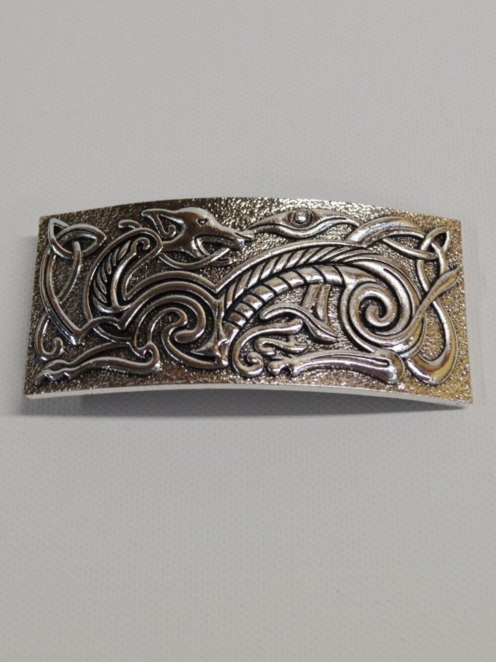 Celtic Dog Rectangular Hairclip - Picture 5 of 5
